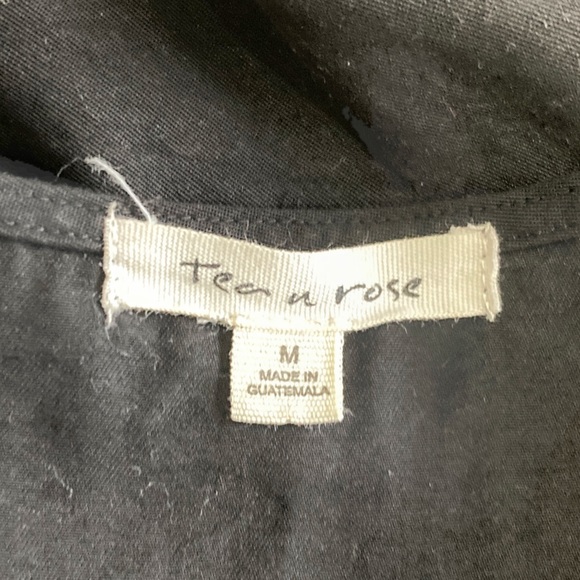 Tea n Rose Adams Wide Leg Black Jumpsuit Size M - Picture 4 of 9